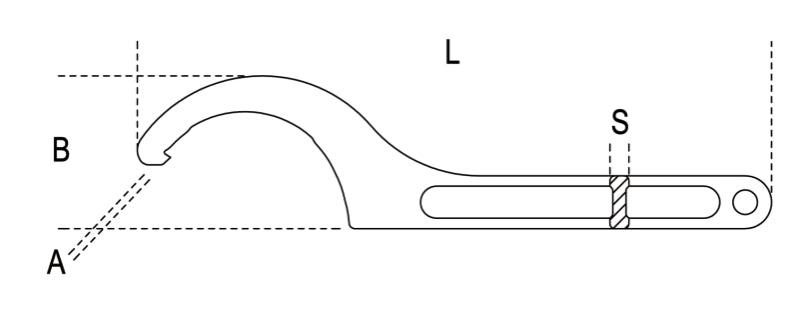 99 155-165-HOOK WR. WITH SQUARE NOSES