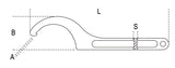 99 155-165-HOOK WR. WITH SQUARE NOSES