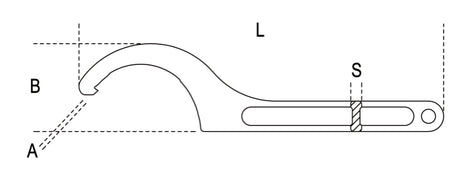 99 155-165-HOOK WR. WITH SQUARE NOSES