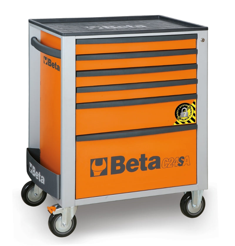 C24SA/6-O-ROLLER CAB 6 DRAWERS,ANTI-TILT