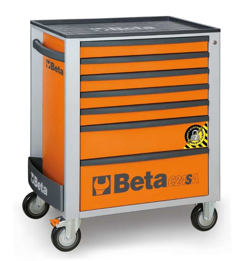 C24SA/7-O-ROLLER CAB 7 DRAWERS,ANTI-TILT