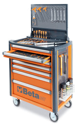 C37/7-O-MOBILE ROLLER CAB WITH 7 DRAWERS