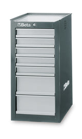 C38L-O-SIDE CAB 7 DRAWERS ORANGE