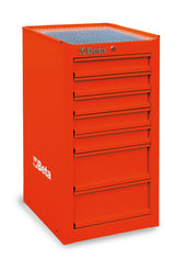 C38L-O-SIDE CAB 7 DRAWERS ORANGE