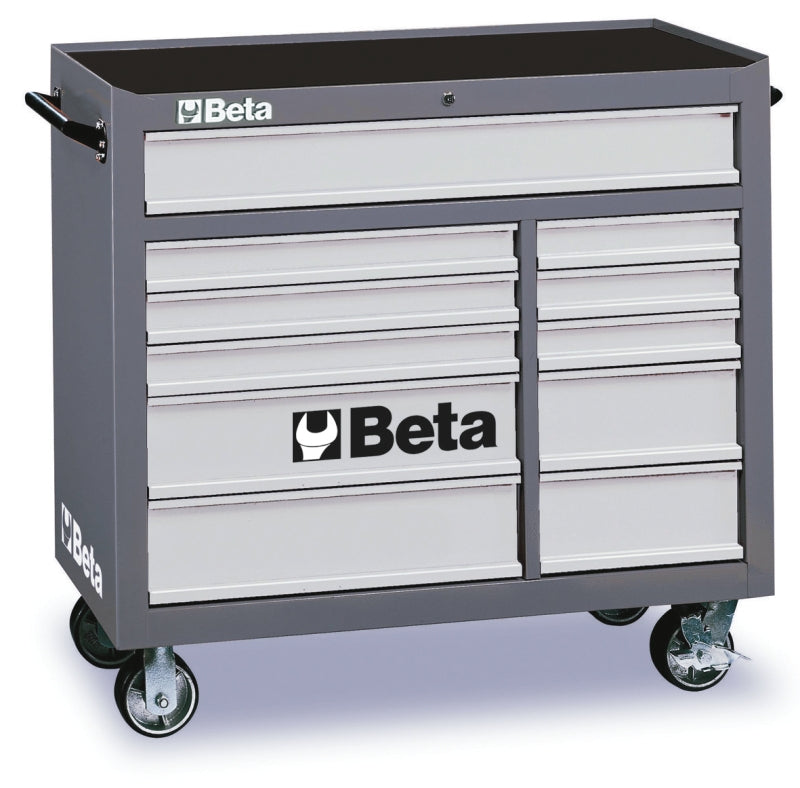 C38-O-MOB. ROLLER CAB 11 DRAWERS ORANGE