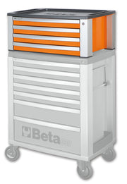 C39T-O-PORTABLE TOOL CHEST 4 DR. ORANGE