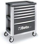 C39-6/G-MOBILE ROLLER CAB 6 DRAWERS GREY