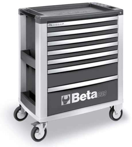 C39-7/G-MOBILE ROLLER CAB 7 DRAWERS GREY