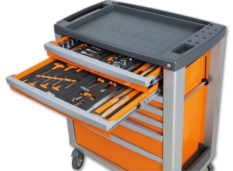C39-7/G-MOBILE ROLLER CAB 7 DRAWERS GREY