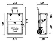 C41S-TWO-MODULE TOOL TROLLEY
