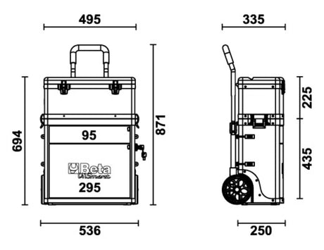 C41S-TWO-MODULE TOOL TROLLEY