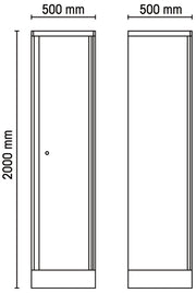 C55A1-SINGLE-DOOR TOOL CABINET