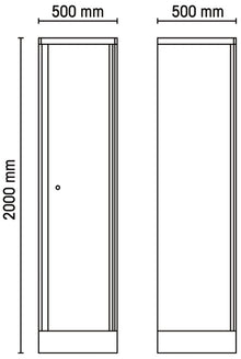 C55A1-SINGLE-DOOR TOOL CABINET