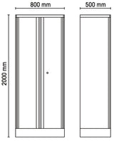 C55A2-TWO-DOOR TOOL CABINET