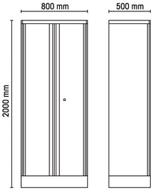 C55A2-TWO-DOOR TOOL CABINET