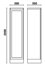 C55AT1-SHEET TOOL CABINET - CLEAR DOOR