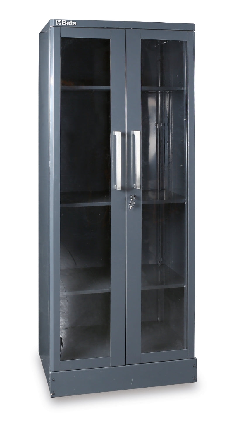 C55AT2-SHEET TOOL CABINET 2 CLEAR DOORS