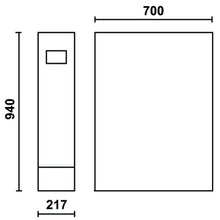 C55B/GE-UNIVERSAL LEG WITH POWER SOCKETS