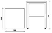 C55KAI-CORNER WORKTOP