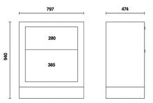 C55M2-FIXED MODUL WITH 2 DRAWERS