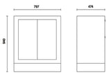 C55MA-FIXED TWO-DOOR MODULE