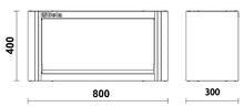 C55PM/M0 - 8-SUSPENDED CUPBOARD - 0.8 M