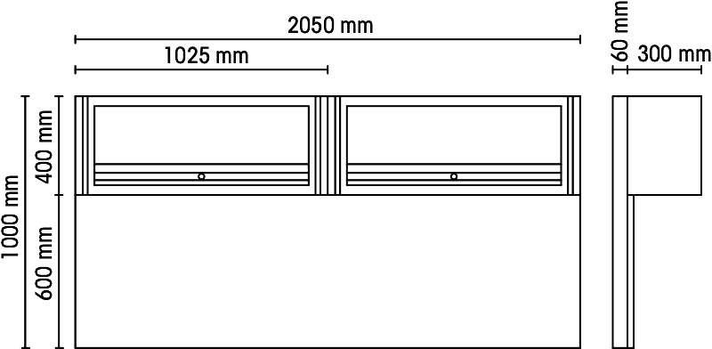 C55/2PM-TOOL WALL SYSTEM+SUSPEN.CABINETS