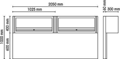 C55/2PM-TOOL WALL SYSTEM+SUSPEN.CABINETS