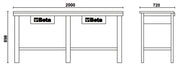 C56W-G-WORKBENCH WITH WOOD TOP