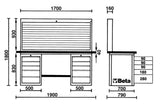 C57S/B-G-MASTERCARGO WORKBENCH GREY