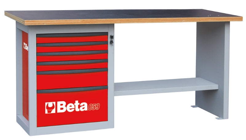 C59A-O-"ENDURANCE" WORKBENCH 6 DRAWERS