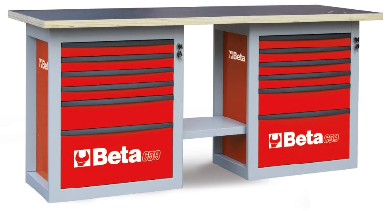 C59B-O-"ENDURANCE" WORKBENCH 6 DRAWERS