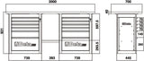 C59B-A-"ENDURANCE" WORKBENCH 6 DRAWERS