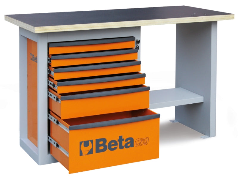 C59C-O-ENDURANCE" WORKBENCH 6 DRAWERS"