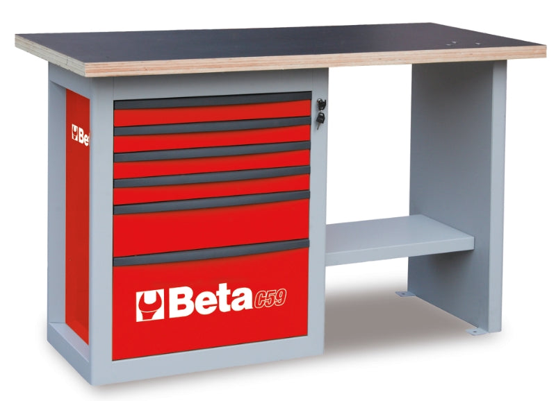 C59C-O-ENDURANCE" WORKBENCH 6 DRAWERS"