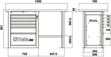 C59C-A-"ENDURANCE" WORKBENCH 6 DRAWERS