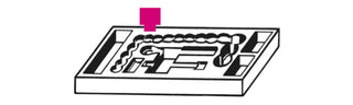 CB/2-HARD THERMOFORMED TRAY - EMPTY