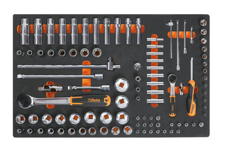 M100-SOFT THERMOFORM. TRAY WITH 98 TOOLS