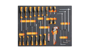 MB44-SOFT THERMOFORM. TRAY WITH 34 TOOLS