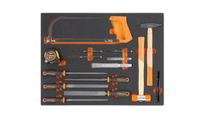 MB59-SOFT THERMOFORM. TRAY WITH 15 TOOLS