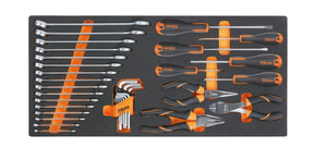 MC10-SOFT THERMOFORM. TRAY WITH 34 TOOLS