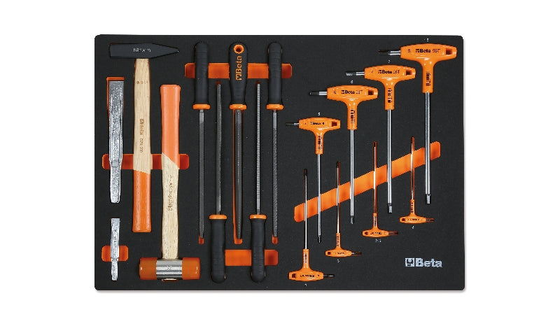 MM61-SOFT THERMOFORM. TRAY WITH 17 TOOLS