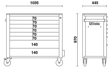 RSC24AXL/8-O-MOBILE ROLLER CAB 8DR. LONG