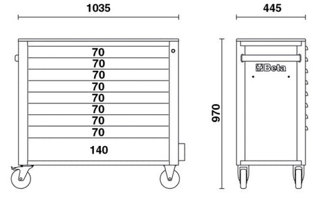 RSC24AXL/9-A-MOBILE ROLLER CAB 9DR. LONG