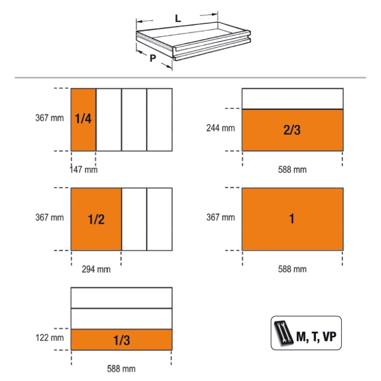 RSC24/5-FO-MOBILE ROLLER CAB 5 DRAWERS