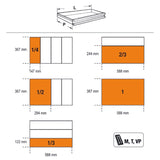 RSC24/5-FO-MOBILE ROLLER CAB 5 DRAWERS