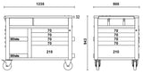 RSC28-A-SUPERTANK TROLLEY 10 DRAWERS