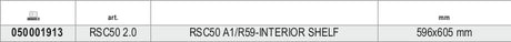 RSC50 A1/R59-INTERIOR SHELF