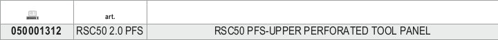 RSC50 PFS-UPPER PERFORATED TOOL PANEL