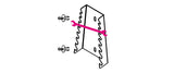 S55/8-SUPPORTS FOR 8 DOUBLE OPEN END WR